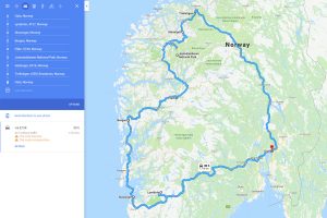 mapa našej cesty